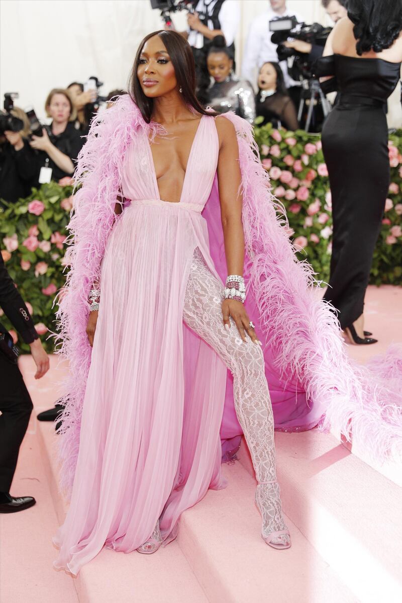 Model Naomi Campbell arrives at the 2019 Met Gala in New York on May 6. EPA