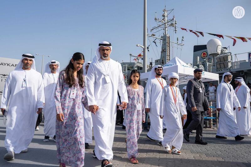 Maj Gen Faris Khalaf Al Mazrouei, Commander-in-Chief of Abu Dhabi Police, and Humaid Matar Al Dhaheri, group chief executive of Adnec, also attended