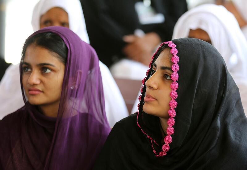 Pakistani pilgrims attend briefing session at Hajj Complex in preparation to travel to Saudi Arabia to perform Hajj, Friday, Aug. 10, 2018 in Islamabad, Pakistan. A total of 185,000 Pakistanis will be performing the pilgrimage this year. In order to facilitate the pilgrims, the government of Pakistan makes requisite arrangements, including the set-up of special vaccination camps. AP