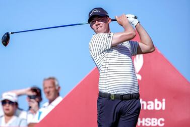 Matthew Fitzpatrick fired a second round 67 to take the early clubhouse lead on Day 2 of the Abu Dhabi HSBC Championship. Victor Besa / The National