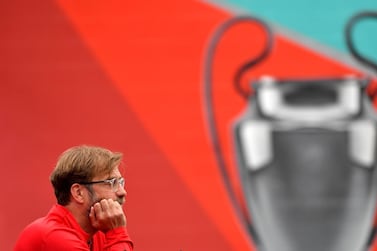 Liverpool manager Jurgen Klopp speaks during a press conference at the Melwood Training ground in Liverpool. Anthony Devlin / AFP
