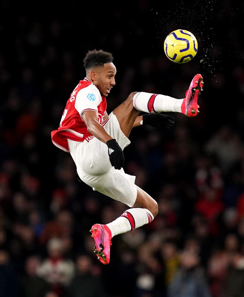 Striker: Pierre-Emerick Aubameyang (Arsenal) – Broke the deadlock against Newcastle with a well-judged header and went on to play a part in Nicolas Pepe’s strike. PA