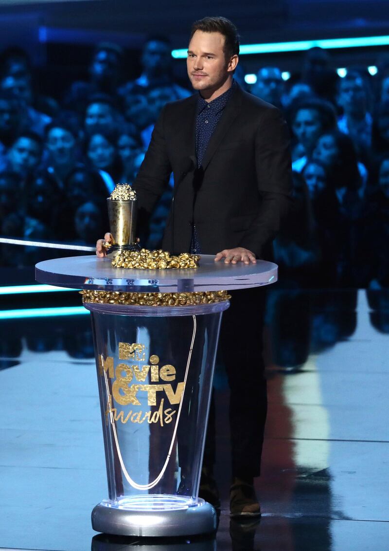 Chris Pratt accepts the generation award AP