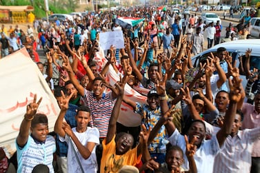 Sudanese take part in a demonstration in Khartoum on August 1, 2019 to denounce the killing of six protesters by security forces in the city of Al Obeid on July 29. AFP