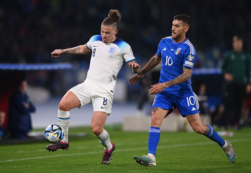 Lorenzo Pellegrini - 7. Delivered two dangerous corners to cause panic in the England penalty area at the beginning of the second half. Found Rategui with a disguised pass to bring the Azzurri back into the game. Getty Images