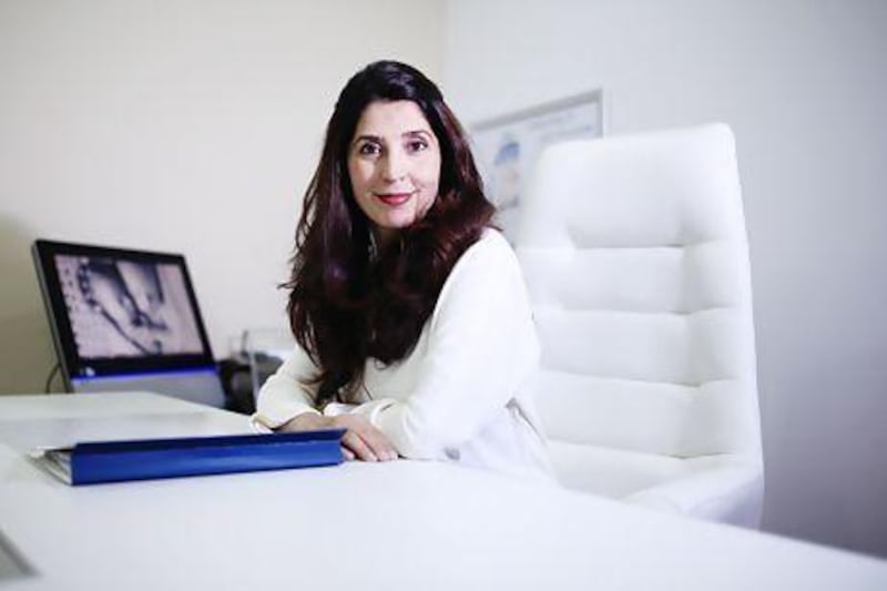 Dr Amal Al Shunnar is the co-founder of Fakih IVF clinic, which has been instrumental in bringing new fertility treatments to the UAE. Sarah Dea / The National
