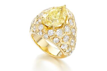 The Honeycomb ring by Lily Gabriella for Sotheby's Diamonds collection. Courtesy Sotheby's