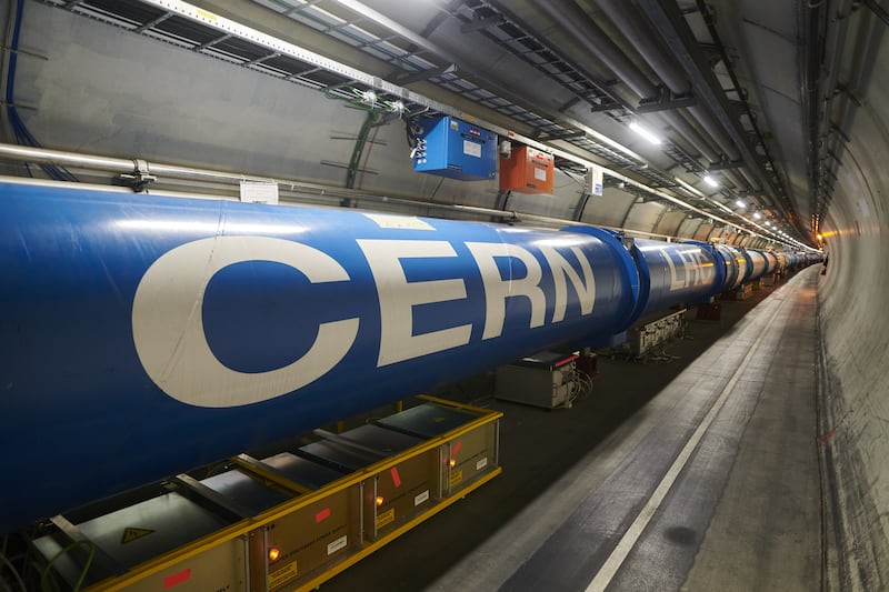 The Large Hadron Collider started up in 2008 and was the first of its kind powerful enough to generate enough evidence for the Higgs — which is produced in about one in every billion of these collisions. PA