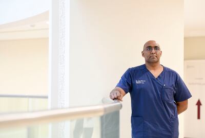 Dr Neil Nijhawan, a consultant in hospice and palliative medicine in Abu Dhabi, has noticed an increase in the proportion of older patients with dementia. Khushnum Bhandari / The National
