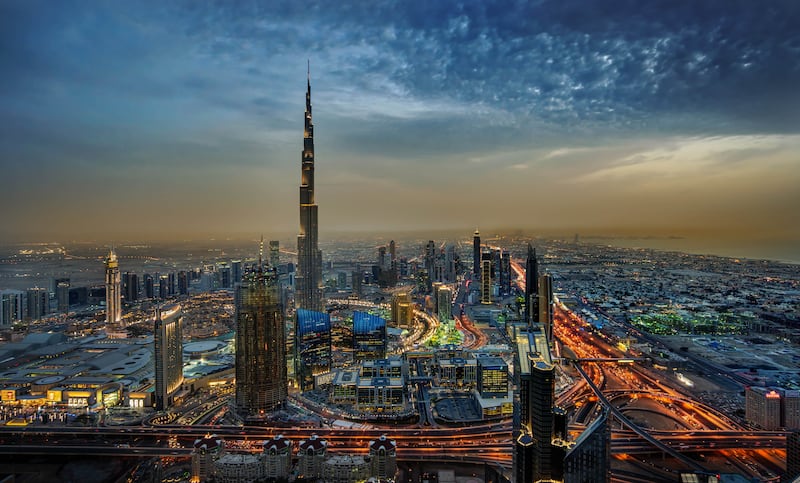 A view of Dubai's Burj Khalifa, the world's tallest tower, in the centre of the Downtown Dubai district. Emaar
