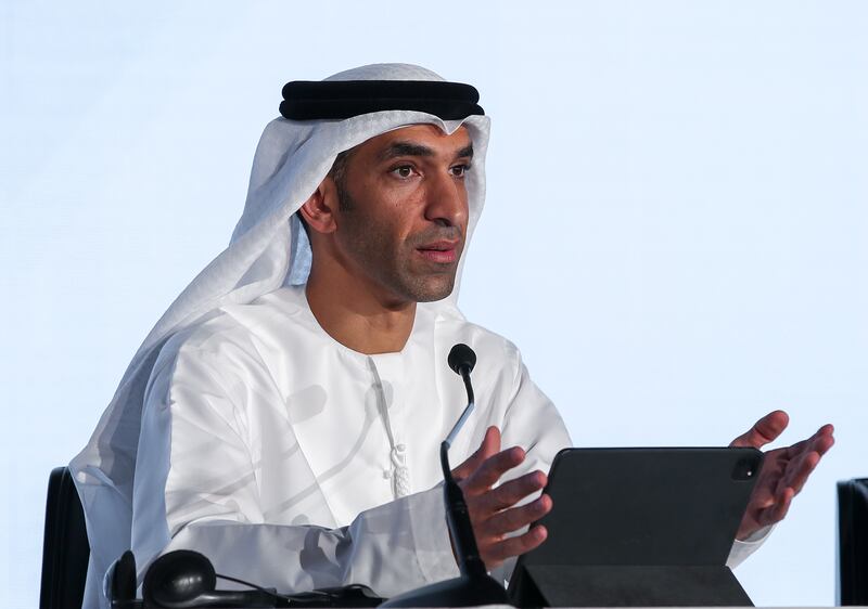 Dr Thani Al Zeyoudi, UAE Minister of State for Foreign Trade. Victor Besa / The National