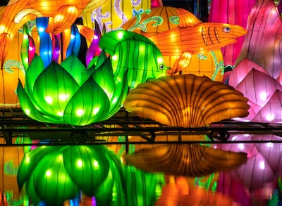 Dubai Garden Glow will close for the summer at the end of May. Victor Besa/The National.