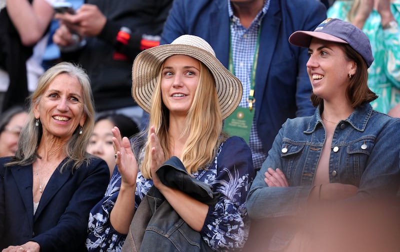 Louise Jacobi after watching boyfriend Cameron Norrie win. Getty Images