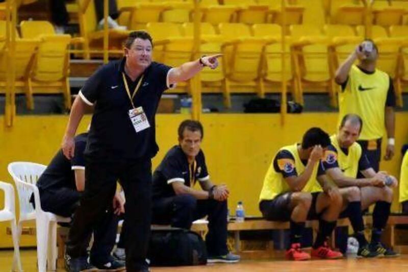 Steven Knight, left, the Australia futsal coach, would like to point out to his country's football federation the benefits his sport presents in player development.