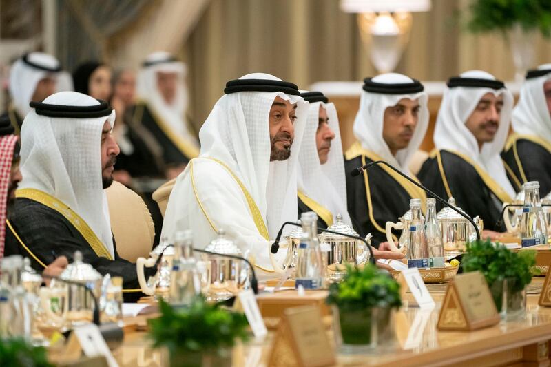 Sheikh Mohamed bin Zayed, Crown Prince of Abu Dhabi and Deputy Supreme Commander of the UAE Armed Forces and Saudi Arabia Crown Prince Mohammed bin Salman witnessed the exchange of four MoUs and reviewed 7 strategic initiatives during a Saudi-Emirati Coordination Council meeting. From MBZ's twitter