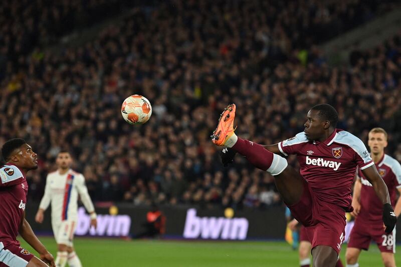 Kurt Zouma - 6. Had he sprinted back quicker to cover Cresswell for the red card incident, then the outcome of the sending off may have been different. Made some important clearances later in the game. AFP