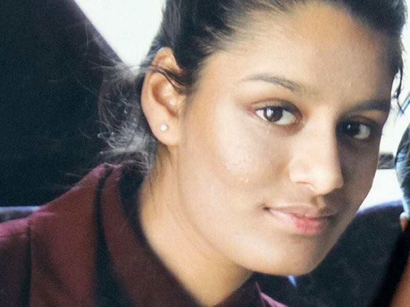 2DCR7K6 Undated file photo of Shamima Begum whose potential return to the UK to challenge the deprivation of her British citizenship will be considered by the Supreme Court.