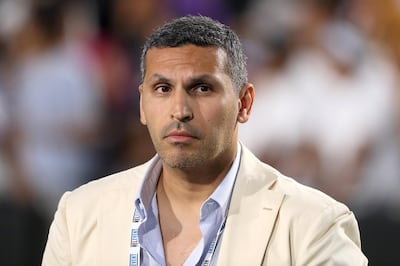 LOS ANGELES, CA - JULY 26: Manchester City Chairman Khaldoon Al Mubarak during the International Champions Cup 2017 match between Manchester City and Real Madrid at Los Angeles Memorial Coliseum on July 26, 2017 in Los Angeles, California. (Photo by Matthew Ashton - AMA/Getty Images)