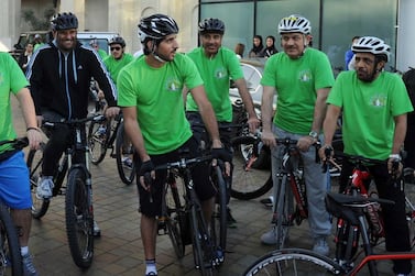 Sheikh Hamdan is encouraging people in Dubai to get on their bikes for the Dubai Ride event. Supplied