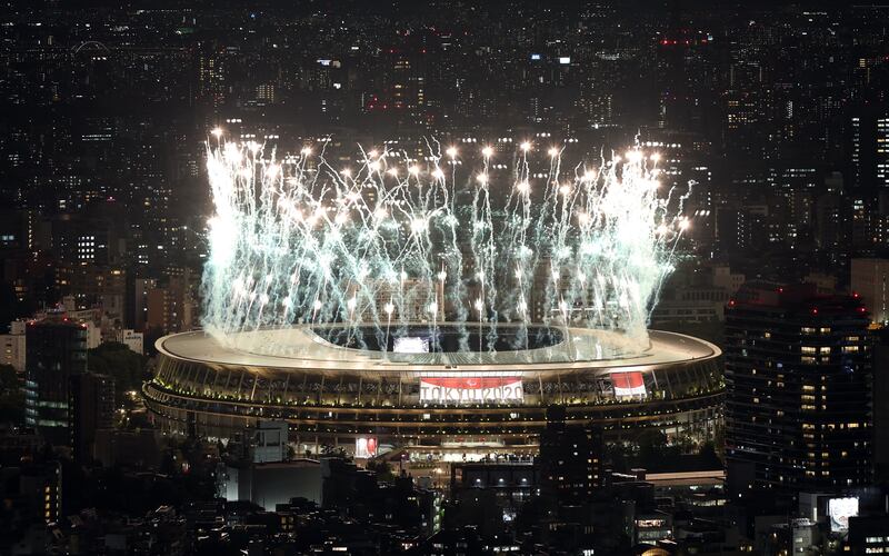 The Olympic Stadium during the opening ceremony of the Paralympic Games. Reuters