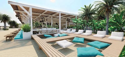 Beachfront destination The Cove is set to open in Abu Dhabi on Thursday, December 24. Courtesy of The Cove