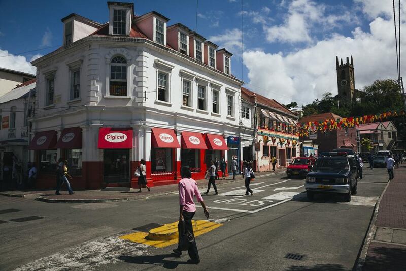 A street scene in the port city and capital of Grenada, Saint Georges. Matt Propert / National Geographic Creative / Corbis