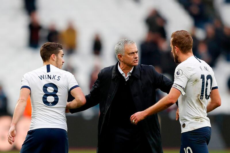 Tottenham Hotspur's Portuguese head coach Jose Mourinho. AFP