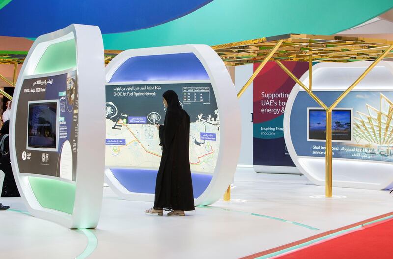 Dubai, United Arab Emirates - ENOC stand at WETEX, Dubai International Convention and Exhibition Centre.  Leslie Pableo for The National for Jennifer Ghana's story