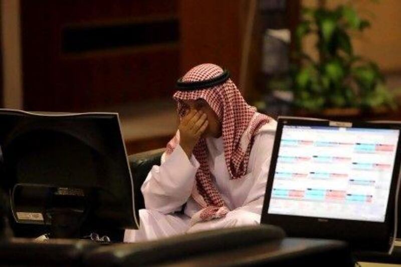 The lower sentiment readings in the UAE coincide with declines in regional and global stock markets. Ali Haider / EPA