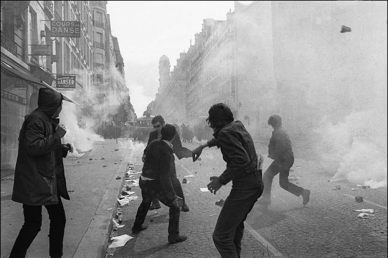 The events in Paris of May 1968, when students fought street battles with police, are contrasted with repression in Egypt in the 1970s and 1980s. AFP Photo