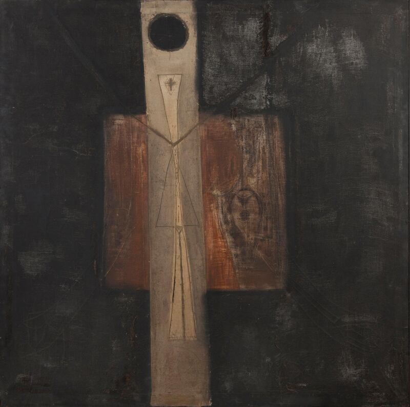 Munira Al Kazi's 'Untitled' (Crucifixion), circa late 1960s. Barjeel Art Foundation