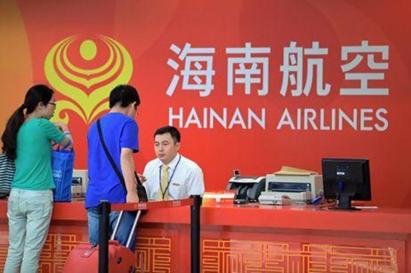 Etihad Airways first signed the codeshare with Hainan Airlines in December last year. Imaginechina via AP Images