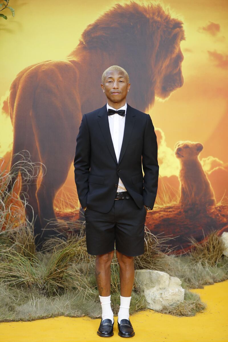 Pharrell Williams attends the premiere of Disney's 'The Lion King' in London's Leicester Square on July 14, 2019. AFP