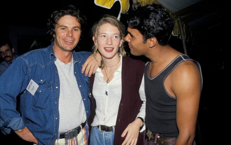 SYDNEY - MARCH 01:  AUSTRALIAN ACTRESS CATE BLANCHETT, SHANE O'CONNOR AND AARON PEDERSEN AT HEARTLAND LAUNCH IN SYDNEY. (Photo by Patrick Riviere/Getty Images).