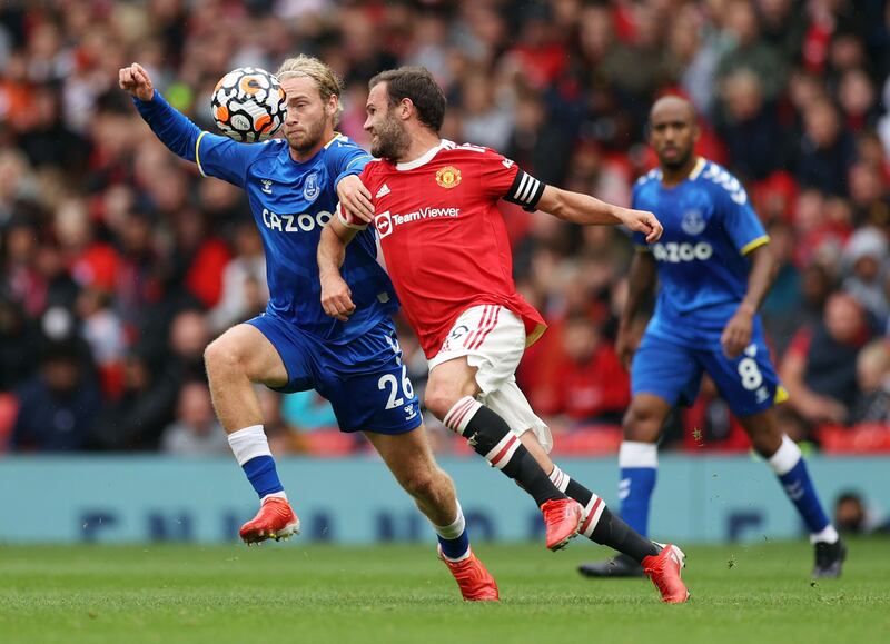 Juan Mata - On for Martial. 7 He’s still got it. Some fine balls forward in a rain soaked but hugely convincing 4-0 win against Everton.