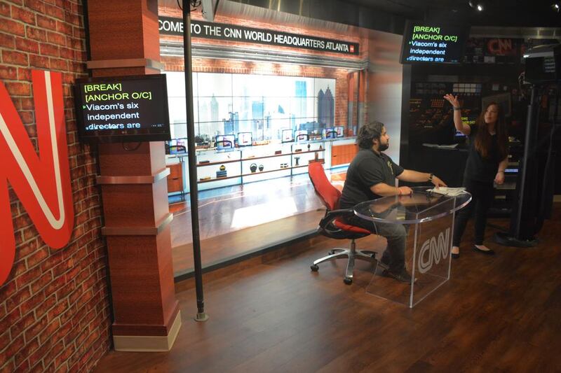 The Inside CNN studio tour in Atlanta (Photo by Rosemary Behan)