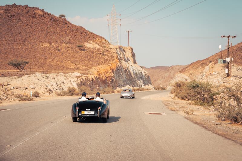 The Mille Miglia route went from Dubai to the mountainous northern emirates, finally ending in Abu Dhabi