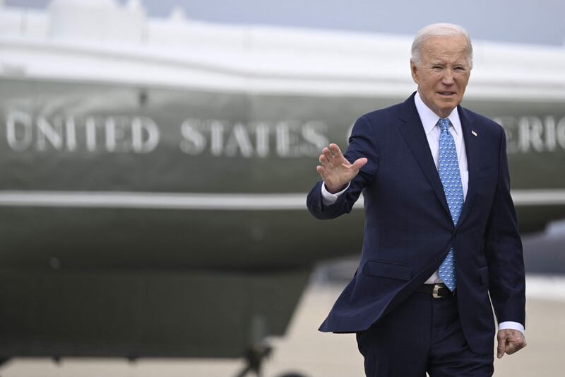 President Joe Biden told reporters the US did not want a more direct confrontation with Iran. AFP