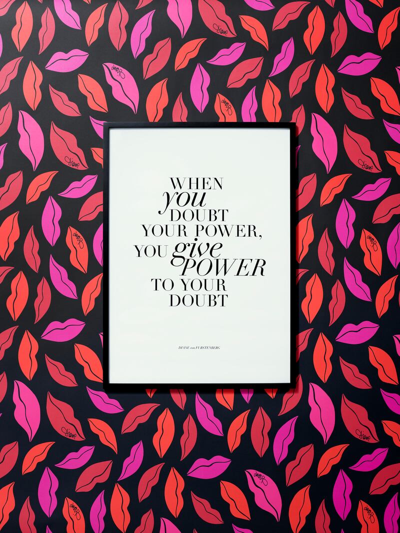 A print from the DVF x H&M Home collection. Courtesy H&M