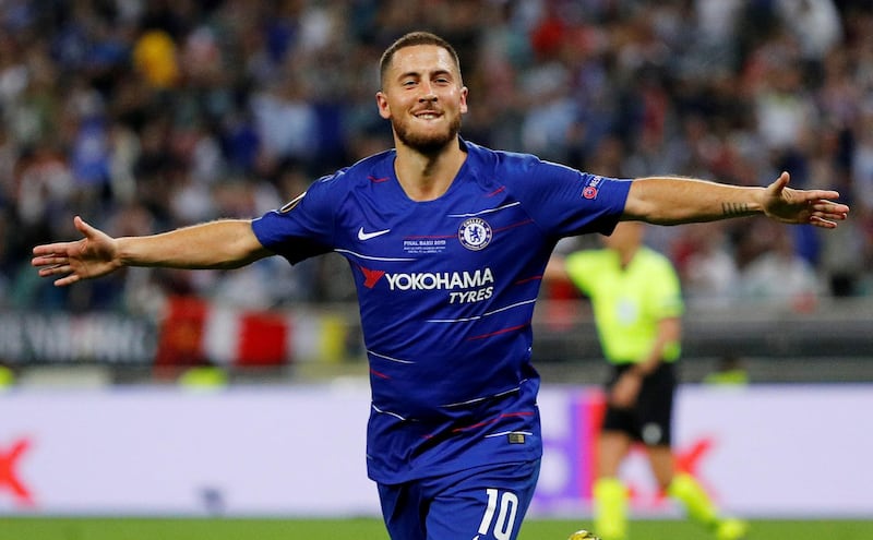 It was a night of celebration for Hazard. Reuters