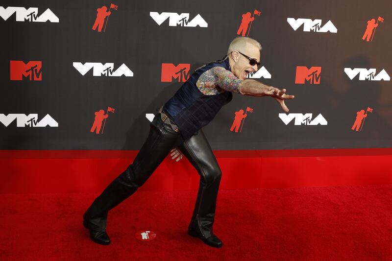 US singer David Lee Roth arrives on the MTV Video Music Awards red carpet.