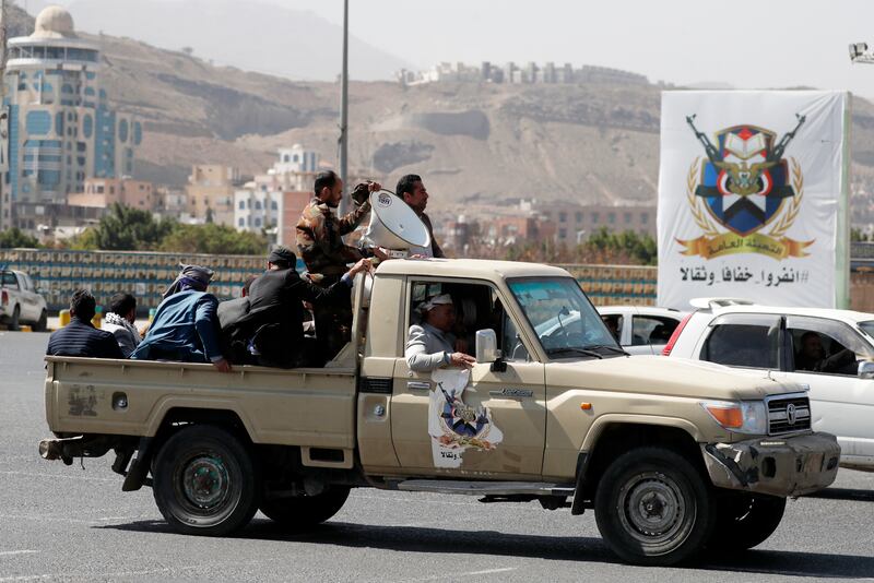 The Houthi-controlled capital of Sanaa, Yemen.  EPA