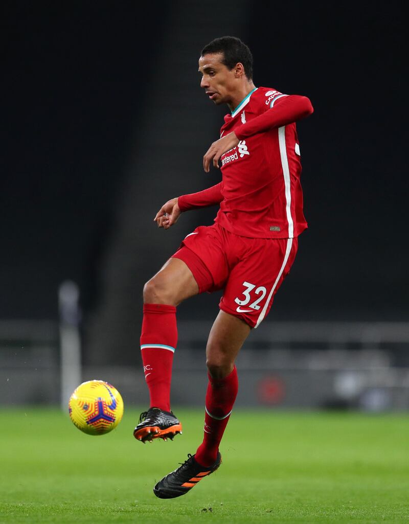 Joel Matip - 7. The 29-year-old gave a lesson in the art of the centre back when stopping Son and Kane in the area. Unfortunately he had to be replaced by Nathaniel Phillips at the break after picking up another injury, leaving the team without a senior central defender for the foreseeable future. Getty