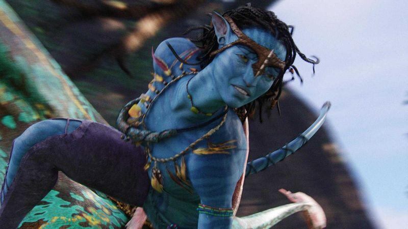 Zoe Saldana star as Neytiri in scene from James Cameron sci-fi thriller Avatar.

Courtesy Twentieth Century Fox Film Corporation 