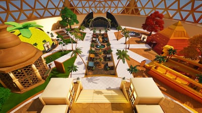 The new map is stylised as a Middle Eastern oasis with many challenges that fit the Ramadan theme. Photo: Epic Games