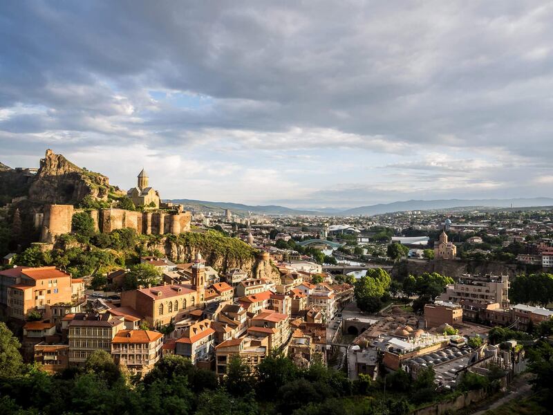 No 4 GEORGIA: The Old Town in Tbilisi, Georgia. The jewel of the Caucasus has enjoyed a tourism boom in recent years thanks to affordable prices, and a climate allowing for sunny summer holidays and winter snowsports