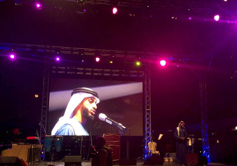 Salem Al Attas performs at The Ludacris Foundation Benefit Dinner at the Ritz-Calton Abu Dhabi, Grand Canal. Courtesy Salem Al Attas