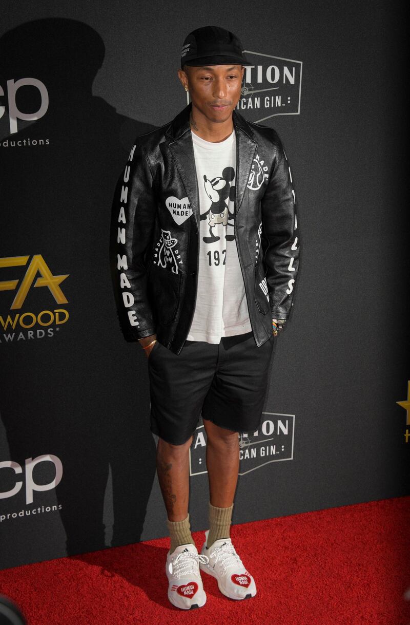 Pharrell Williams at the 23rd annual Hollywood Film Awards at the Beverly Hilton hotel in LA. EPA