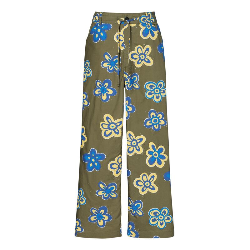 Pyjama trousers can be dressed up for dinner out, or worn when slouching at home. 