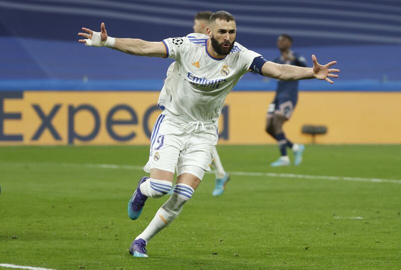 Karim Benzema – 9.5: Thought he had opened scoring with curling shot but Donnarumma tipped narrowly wide of upright. Levelled scores on night after taking advantage of Donnarumma error. Then scored two goals in less than a minute to seal his second-half hat-trick. AFP